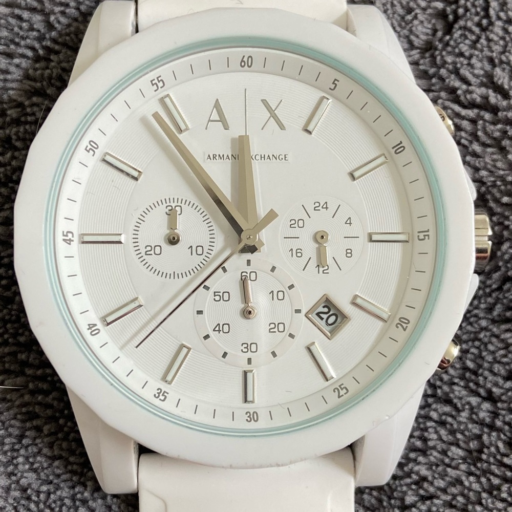 Armani Exchange White Watch